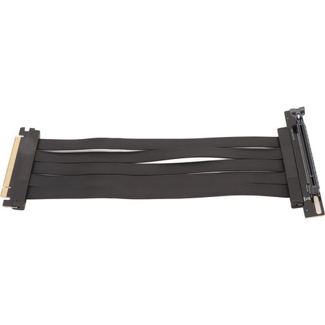 Câble d'extension pour carte graphique PCIe 4.0 X16, angle droit, haute vitesse, blindé, support vertical, compatible RTX4090 (1/5)