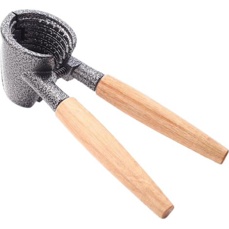 1 Stück Pekannussöffner aus Aluminiumlegierung und Holz, multifunktionaler Nussknacker für Nüsse, praktisches ergonomisches Werkzeug zum Sparen