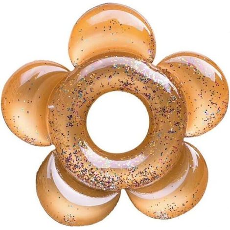 Grande Piscine De Cercle Gonflable Flotte D'anneau De Natation pour Adultes Adolescents Filles Brillantes De La Piscine De Fl De Fête (1/5)