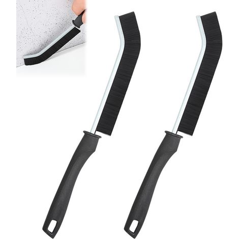 NORCKS 2 Pcs Brosse de Nettoyage Rainure Fenetre Brosse À Nettoyer Les Interstices avec Poignée (1/5)