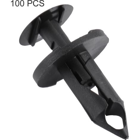 100-teiliges Set aus Kotflügelclips und Nieten für Land Rover Discovery und Range Rover, Stoßstangenbefestigungen, Radclips, schwarzes ABS (1/5)