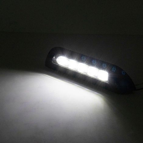 LED-Markisenleuchte für Wohnmobile, Verandaleuchte, 12V/24V-Beleuchtung für Anhänger, Boote usw. (Schwarz) (1/4)