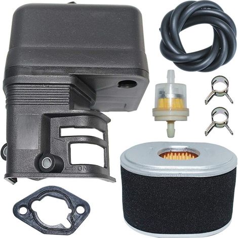 Kit de filtre à air et à carburant, élément, collier de durite, joint pour Honda GX160 GX200 5,5HP 6,5HP Moteur de tondeuse 17230-Z51-820, 17410-Z51-020 (1/5)