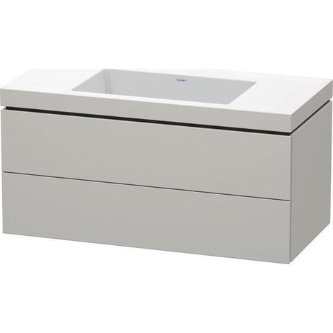 Ensemble lavabo L-CUBE 1000x480mm 2 Sk o HL ta s-matt ES Ah Mi.