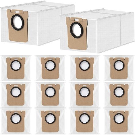 FOREHILL 14 Sacs à poussière pour Xiaomi X20+ /X10+ /X20 Max /X20 Pro, pour Dreame D10 Plus/L10s Plus/ L10s Ultra /L10s Pro Ultra /L10s Pro Gen 2 /X40 Ultra /X50 Ultra, 3.2L Grande Capacité (1/5)