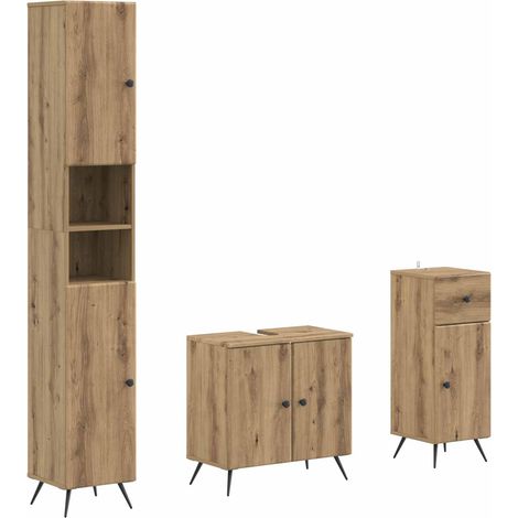 Maison Exclusive - Ensemble de meuble de salle de bain 3 pièces BREDA (1/5)