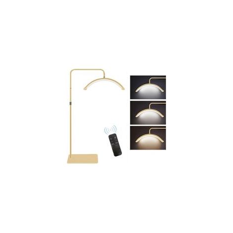 Lámpara de luz de media luna flexible – Lámpara LED 36W con 238 perlas – Temperatura de color 3200K a 5600K – Soporte teléfono universal