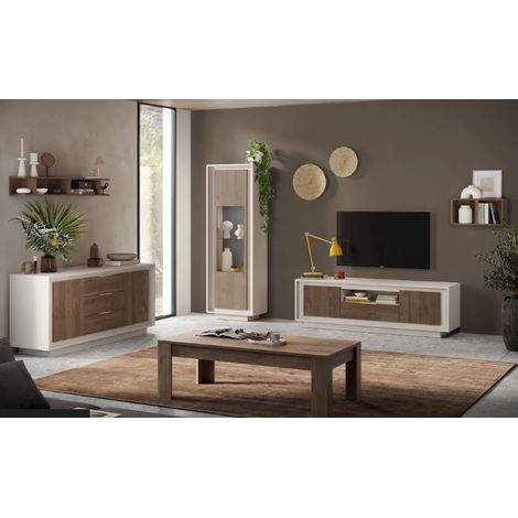 Ensemble meuble TV SKY 3 pièces – Finition Cashmere / Mercure (1/5)