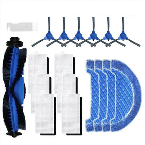 Pièces de rechange pour Conga 1090 1790 Titanium Ultra : brosse latérale principale, filtre HEPA, chiffon de nettoyage, accessoire (1/5)
