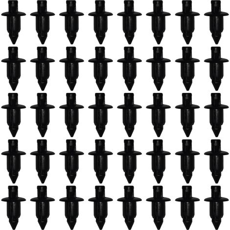 Rivet Plastique, Clips de Fixation pour Voiture, 40 Pièces Clips de Retenue Carrosserie pour Yamaha/Suzuki/Kawasaki/Forza, Clip de Carénage en Plastique Trou de 6mm (1/5)