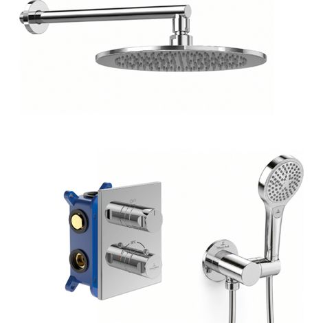 Columna de ducha empotrada VILLEROY & BOCH Universal Shower con ducha de mano de 3 chorros, cromada (1/4)