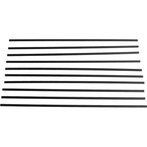 Lot de 10 bâtonnets de rechange en bois pour diffuseur d'arômes (9,8 pouces), noirs, pour le yoga et la méditation. (1/5)