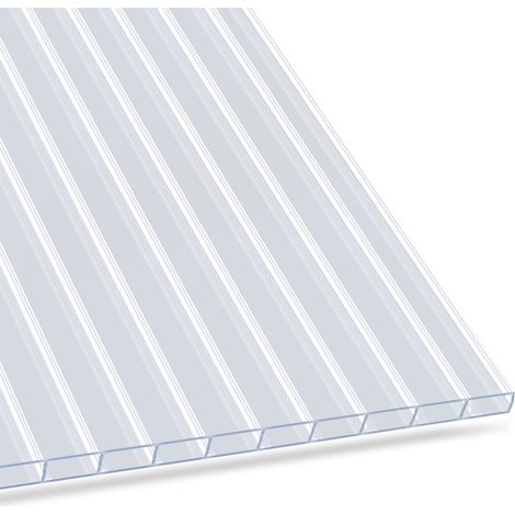 Doppelstegplatte Für Heimwerken & Konstruktion Transparent 10 mm 60,5 x 121 cm (14er Set)