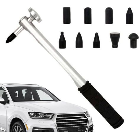Marteau De Débosselage - 9 Têtes En Alliage D'aluminium - Pour Réparation De Bosses Sur Carrosserie Automobile Et Surfaces Métalliques - Kit Complet ×1 (1/5)