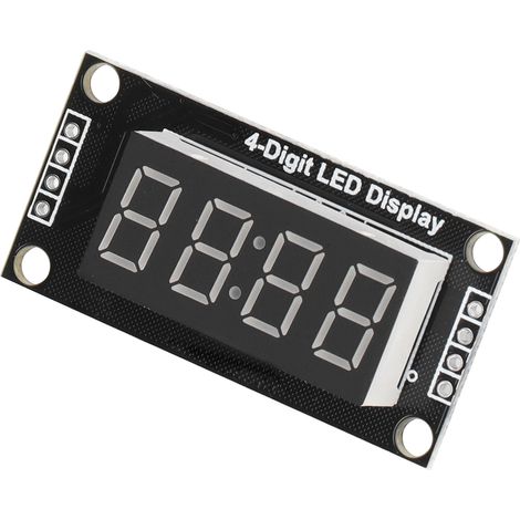 0,36 Zoll 4-stellige digitale LED-Segmentanzeige mit blauer Anzeige und Uhr TM1637 2-Pin-IO 5V (1/5)