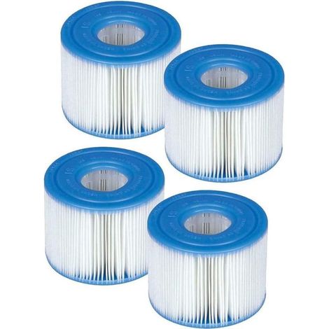 4PCS Cartouches de Filtration pour Intex Filtre Spa Type S1 (1/2)