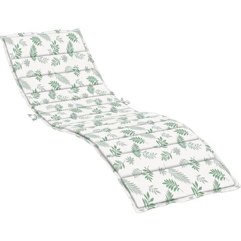 Coussin de chaise longue motif de feuilles tissu oxford (1/5)