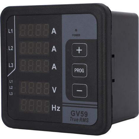 Generator-Voltmeter 165–265 V, Strom- und Frequenzmesser, Tester und Monitor für Drehstromgeneratoren (1/5)