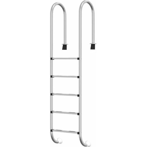 vidaXL Escalera para piscina acero inoxidable 304 54x38x211 cm (1/2)
