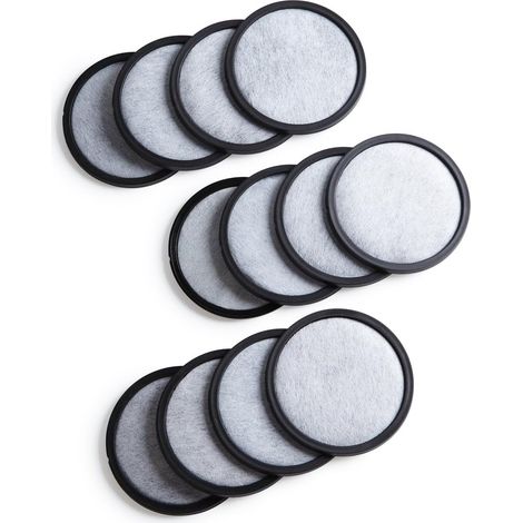 Paquete de 12 discos de filtro de agua de carbón activado premium para todos los modelos de Mr. Coffee (1/5)
