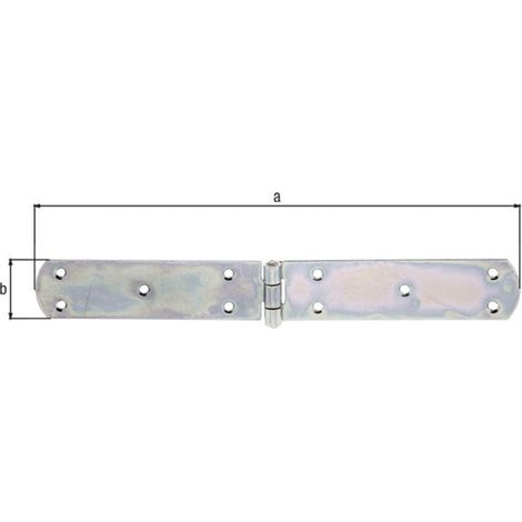 GAH Alberts Kistenband mit vernietetem Stift L 300mm Stahl roh, gelb galv. verz (1/3)