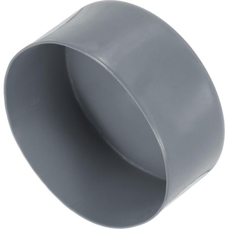 Embout Caoutchouc 125mm ID Gris Clair 80mm Hauteur Embouts de Tuyau Ronds en Vinyle, en Plastique, pour Tubes, Clôtures, Poteaux, Meubles, Rampes (1/5)