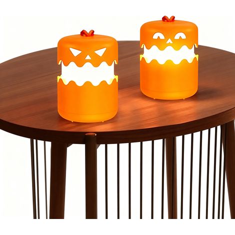 Foldable Halloween Pumpkin Lantern with Cord – Portable Party Decoration and Ambient Lighting for Outdoor Use (Two Packaging Types Shipped Randomly) (1/5)