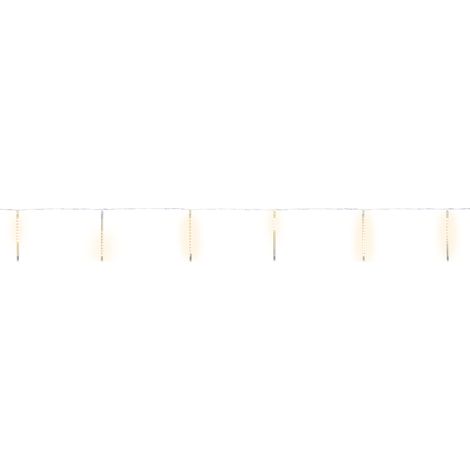 10 TUBI NEVICATA 240 LED BIANCO CALDO H 30 CM 5 IP44