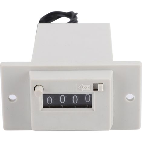 CSK4-YKW Totalisateur industriel mécanique à 4 chiffres (0-9999) - Compteur d'impulsions électromagnétiques 12 V CC