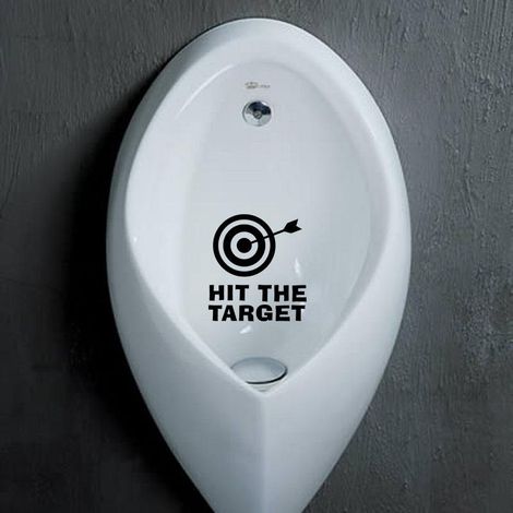Sticker humoristique pour toilettes, cuisine, salle de bain, autocollant mural PVC, 1 teinte, taille unique, déco drôle. (1/5)