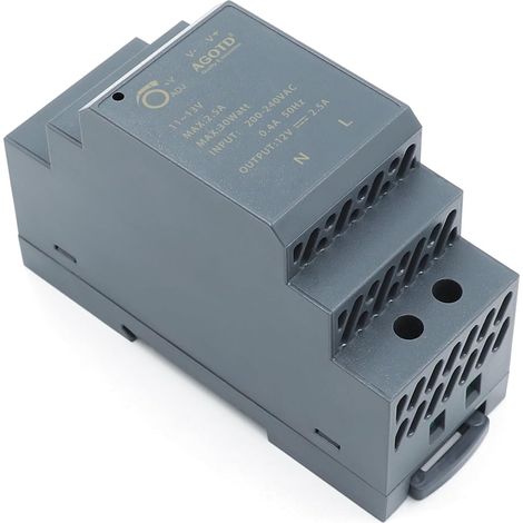 Alimentation sur rail DIN 30W 12V 2.5A transformateur pour rails DIN (1/5)