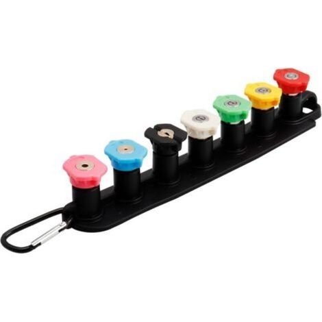 Ensemble D\'embouts Pour Nettoyeur Haute Pression avec Porte buse, 7 Embouts de Buse, Connexion Rapide 1/4\\ (1/5)