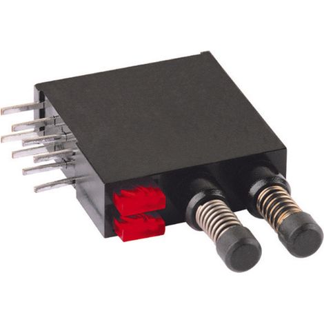 Mentor 1871.2231 1871.2231 Drucktaster 60 V DC/AC 0.5 A 2 x Aus/(Ein) tastend Rot   1 St.