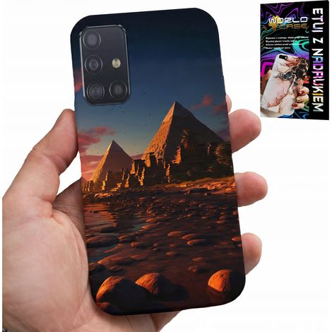 Custodia per Samsung Galaxy A51 - piramidi di Giza, Egitto, sfinge, faraone (1/5)