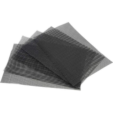 Tampon Maille de Trou de Pot Fleur, 5 Pièces Tapis Grille de Fond de Bonsaï en PE Écrans Trou de Drainage Carrés Empêchent la Perte de Sol (30x20cm) (1/5)