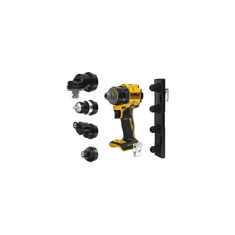 DEWALT Akku-Bohrschrauber DCD803D2T, 4 Köpfe, 18V, 2x 2,0 Ah und Ladegerät im TSTAK (1/2)