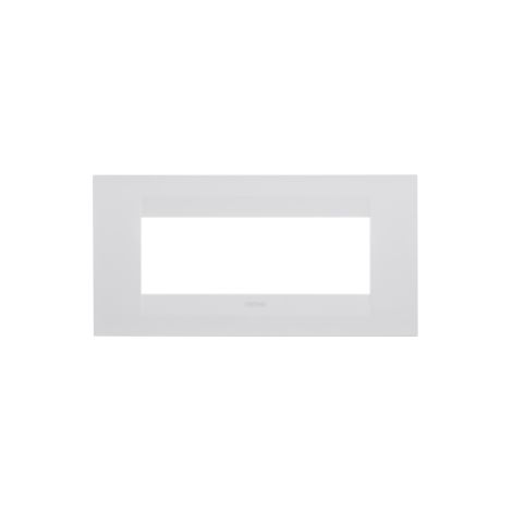 PLAQUE GEO 6P BLANC SATIN GEWISS GW16406VW