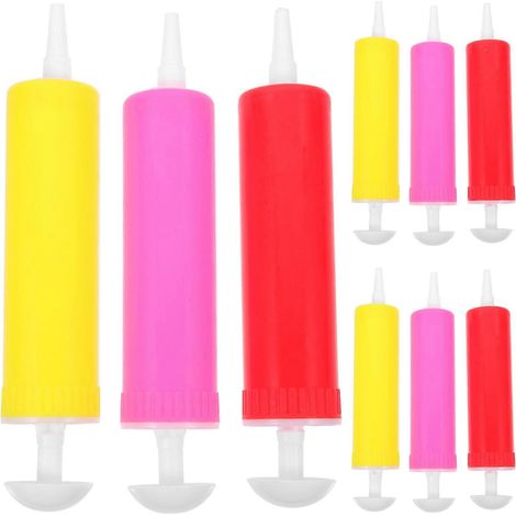 Gonfleur de ballons manuel, adapté aux ballons, lot de 10, portable. (1/5)