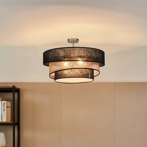 [GEBRAUCHT] B-Ware Lindby Deckenlampe Ayvira LED Leuchte Lampe schwarz-gold 56cm E27 dimmbar