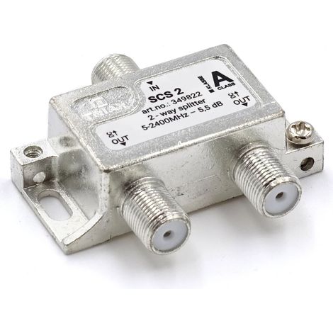 TRIAX SCS 2 - Répartiteur SAT 1x2 5-2400 MHz (1/2)