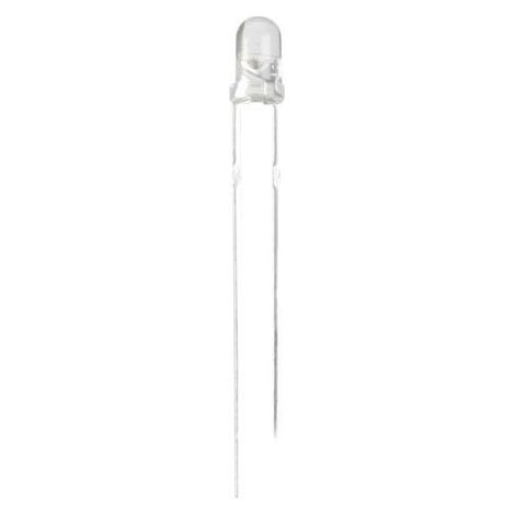 Led azul 3mm transparente - 2200mcd - 20ma