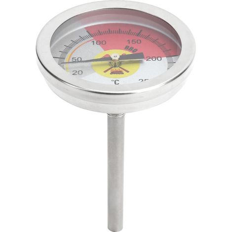 Thermomètre de Cuisson 0‑250℃ pour Four et Grill, Acier Inoxydable avec Aiguille (1/5)