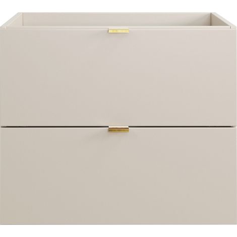 Meuble sous vasque suspendu - Coloris beige - 60 cm - LAVENA (1/4)