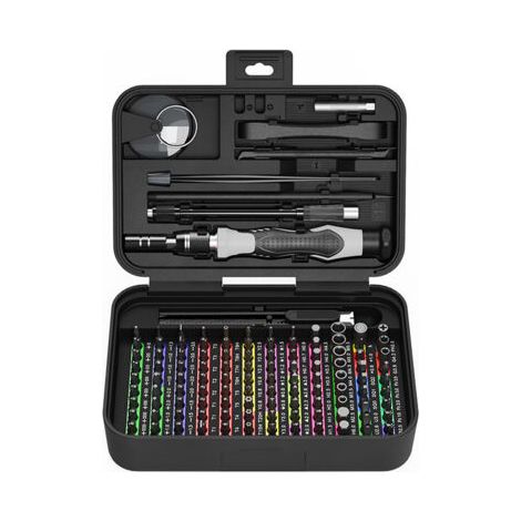 royaluxe-Tournevis de précision 132 en 1, kit portable, outils de réparation magnétiques pour réparer smartphone, ordinateur, tablette, lunettes, montre, petits appareils électroménagers (1/4)