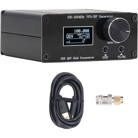 Frequenzvariabler Oszillator (10 kHz bis 220 MHz), 0,5 ppm Takt, hochpräziser SDR-QRP-HF-Transceiver