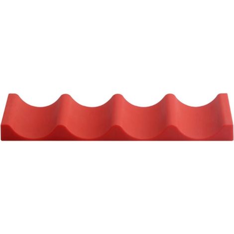 Lot de 2 tapis porte-bouteilles en silicone, antidérapants, casiers à vin – bleu (1/5)