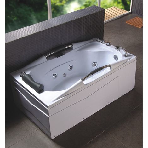Bagno Italia Vasca idromassaggio da bagno cm 160x85 per una persona doppia pompa idromassaggio (1/4)