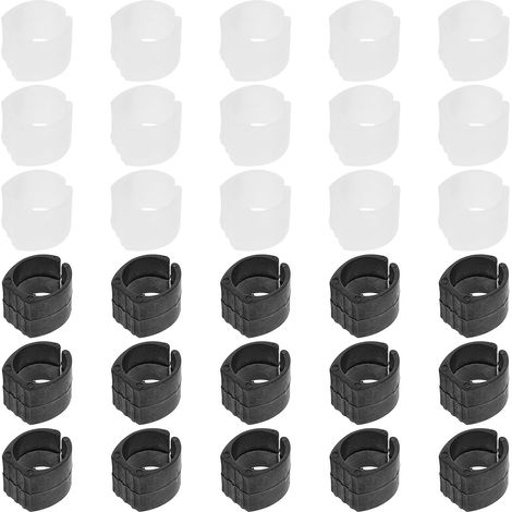 30 Pièces Lot de Embouts Chaise Plastique Forme U Antidérapants Protecteurs de Sols pour Meubles Compatibles Parquet et Carrelage Faciles à Installer (1/5)