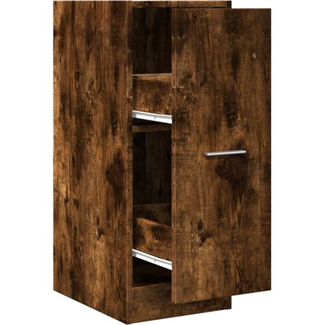 Maison Exclusive - Armadietto da Farmacia Rovere Fumo 30x41x77,5 cm in Truciolato