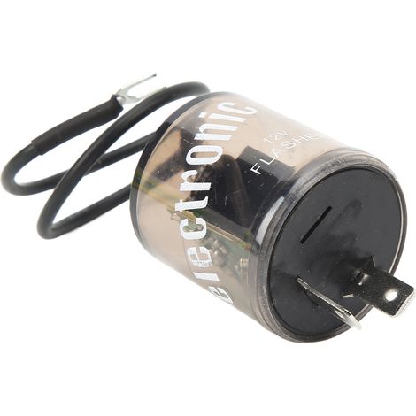 Relais clignotant électronique 2 broches pour ampoules LED, compatible avec les voitures et motos. Compatible avec les clignotants LED, 12 V CC et tous les modèles. (1/5)